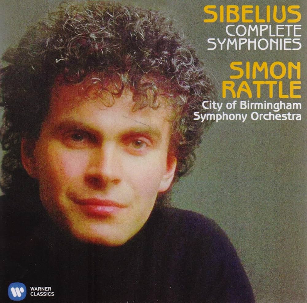 独LP Simon Rattle Sibelius: Sinfonie Nr.5 In Es-dur Op.82 - Nachtlicher Ritt Und Sonnenaufgang 1C06707586T EMI /00260 Carl Nielsen, Jean Sibelius, Simon Rattle, Philharmonia
